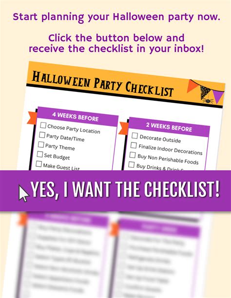 Halloween Party Checklist Free Printable Oh My Creative