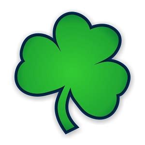 Notre Dame Fighting Irish "Shamrock" Precision Cut Decal / Sticker