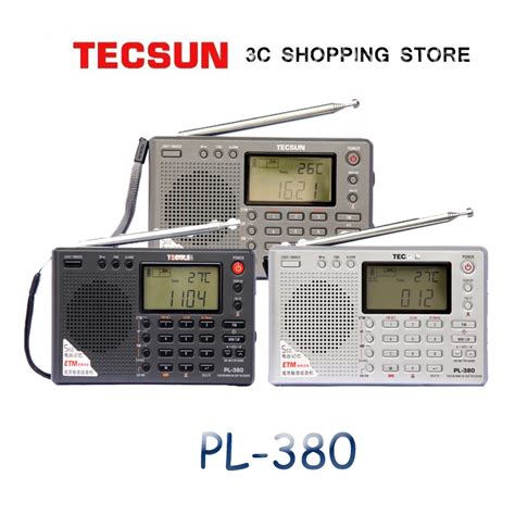 Tecsun PL 380 rádio digital pll rádio portátil fm estéreo lw sw mw dsp