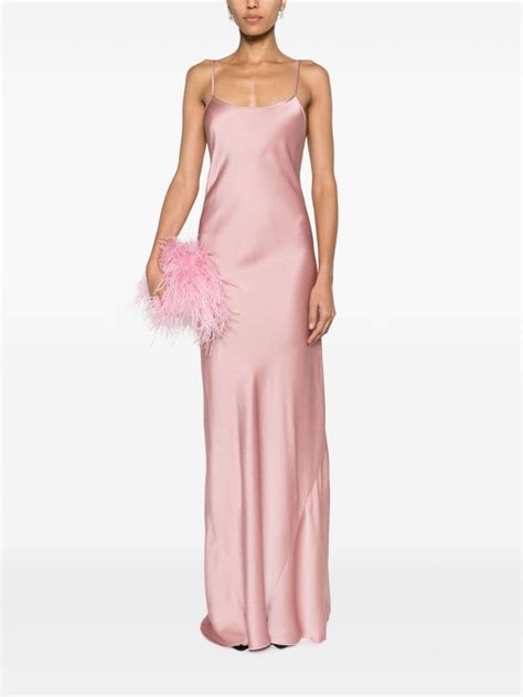 Victoria Beckham Cami Open Back Satin Gown Farfetch