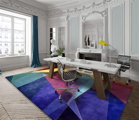 How to Choose an Office Rug - Sonya Winner Vibrant Contemporary Rugs