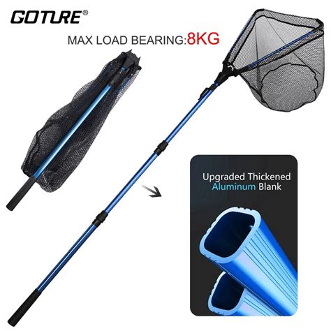 Goture Retractable Fishing Net Telescoping Landing Net Foldable Fly