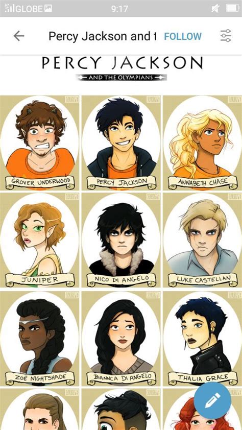 Pjo Characters Percy Jackson Art Percy Jackson Fan Art Percy