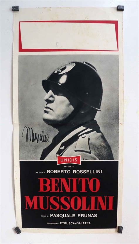 Benito Mussolini Movie Poster Benito Mussolini Movie Poster