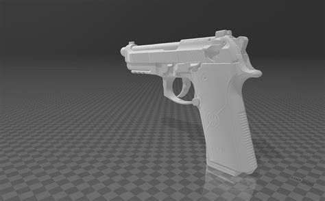 Stl File Beretta M9a4 Real Size 🔫 ・3d Printer Design To Download・cults