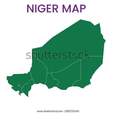 High Detailed Map Niger Outline Map Stock Vector (Royalty Free) 2282753165 | Shutterstock