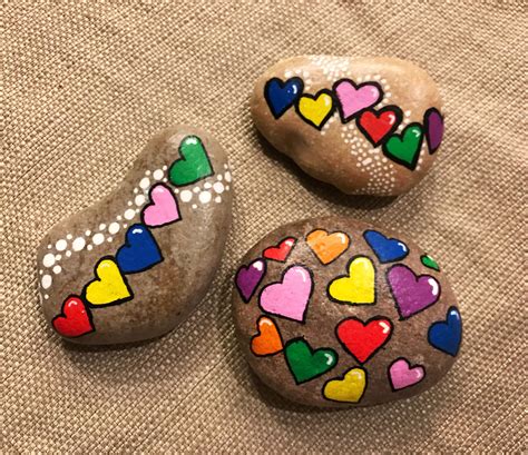 8 Valentines Day Painted Rocks For You PAINTSWC