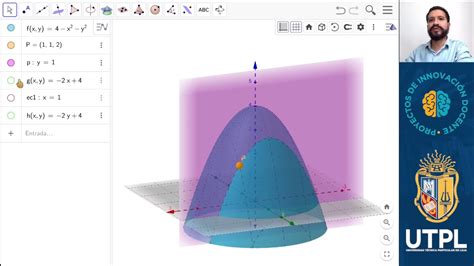 Interpretaci N De Derivadas Parciales Con Geogebra Youtube