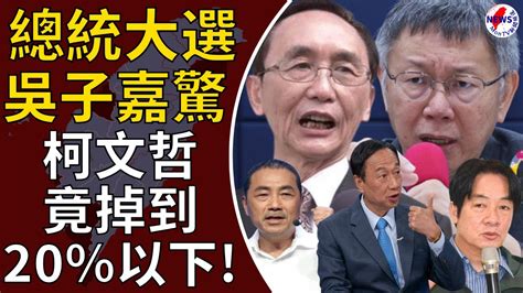 大選最新民調搶先曝光！吳子嘉驚：柯文哲竟掉到20％以下︱montv新聞頻道 Youtube