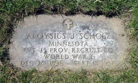 Aloysius John Alvis Scholz M Morial Find A Grave