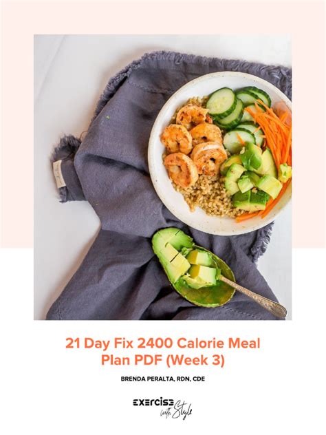 21 Day Fix 2400 Calorie Meal Plan Week 3 Pdf Pdf Dietary