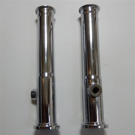 Triumph Pre Unit 5T T100 T110 6T Pushrod Tubes Pair With Drain OEM