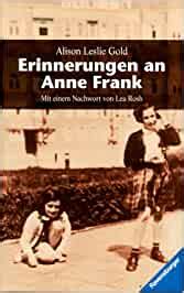 Erinnerungen An Anne Frank Jugendliteratur Ab 12 Jahre Gold Alison