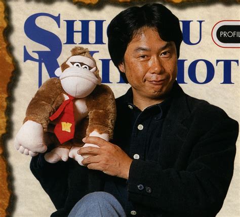 Small Mario Findings Promotional Photo Of Shigeru Miyamoto With A