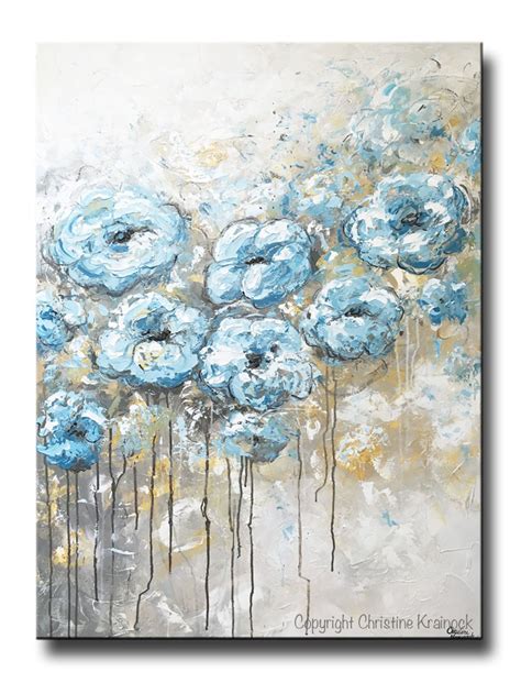 Turquoise Flower Painting at PaintingValley.com | Explore collection of Turquoise Flower Painting