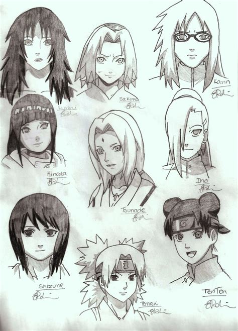 Naruto Shippuden Characters 3 by gaara240497 on DeviantArt