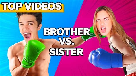 Brother Vs Sister Extreme Challenges Brent Rivera Youtube