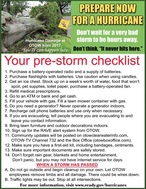 HURRICANE PREPARATION TIPS – On Top of the World Clearwater