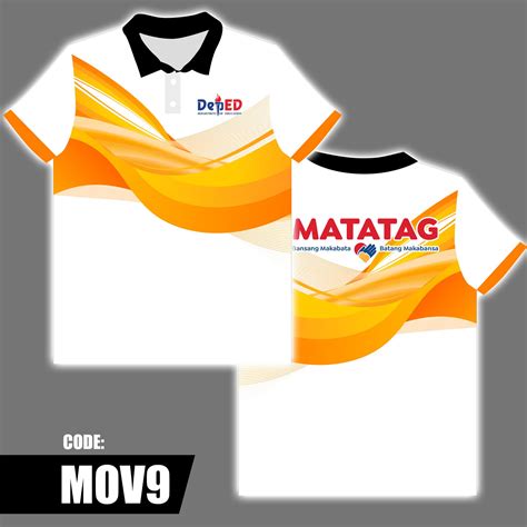 Deped Matatag Polo Uniform Sublimation Polo Shirt For Men And Women