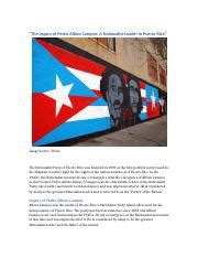 The Legacy Of Pedro Albizu Campos A Nationalist Leader In Puerto Rico