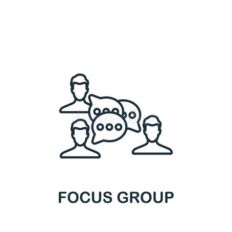 Focus Group Icon Monochrome Simple Project Management Icon For