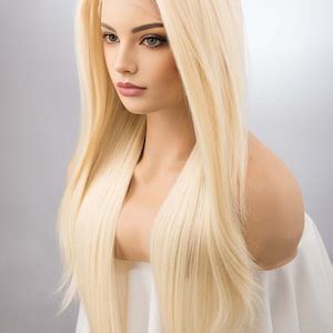 Platinum Blonde Wig Lace Front Wig Blonde Cosplay Wig Halloween Costume