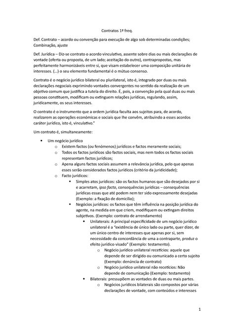 Contratos 1º frequência Contratos 1ª freq Def Contrato acordo ou