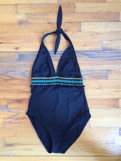 La Blanca Swimsuit By Rod Beattie Black One Piece Tie… Gem