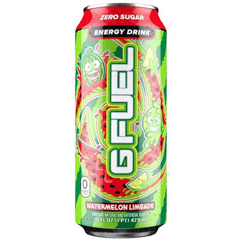 G FUEL Zero Sugar Energy Drink Watermelon Limeade 473ml Sweet Genie