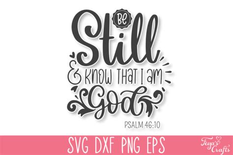 Be Still And Know That I Am God Svg Graphic By Anastasia Feya · Creative Fabrica