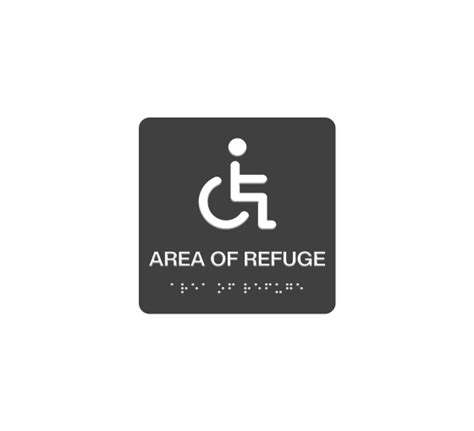 Shop For Area Of Refuge Braille Sign Get Off Best Of Signs