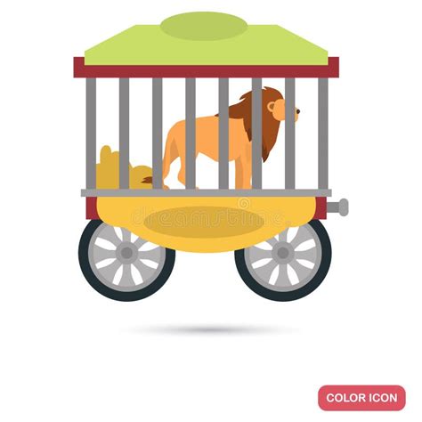 Lion In A Cage Stock Vector Illustration Of Cartoon Tabby 9815673