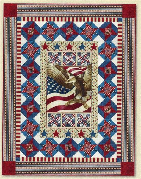 Home Of The Brave In Honor Ptn Square Quilt Patriotic Quilts