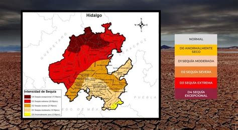 Todos los municipios de Hidalgo presentan sequía 15 con nivel