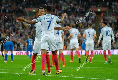 Goal Celebrations Marcus Rashford England After Editorial Stock Photo ...