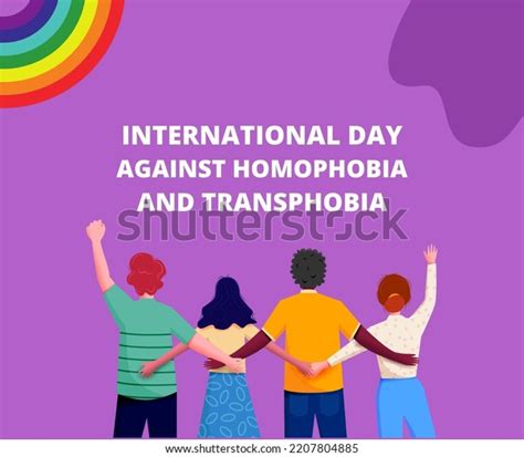 International Day Against Homophobia Transphobia Stock Illustration