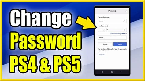 How To Change Password On PS4 PS5 Account Using PlayStation Phone App