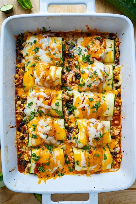 Zucchini Enchilada Roll Ups Recipe Health Dinner Recipes Recipes