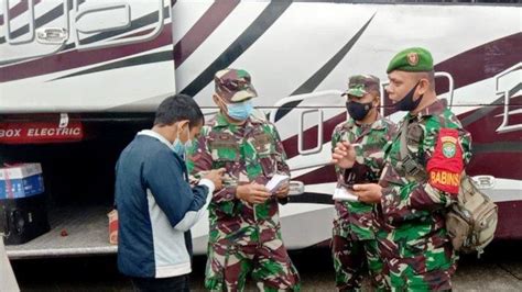 Tim Satgas Covid Operasi Gabungan Ppkm Mikro Di Terminal Bus Batoh