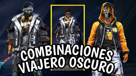 COMBINACIONES DE ROPA FREE FIRE VIAJERO OSCURO INCUBADORA VIAJEROS