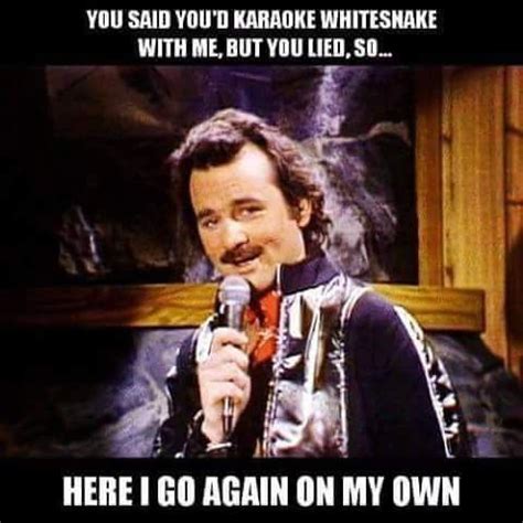 You Said You D Karaoke Whitesnake With Me But You Lied So HERE I