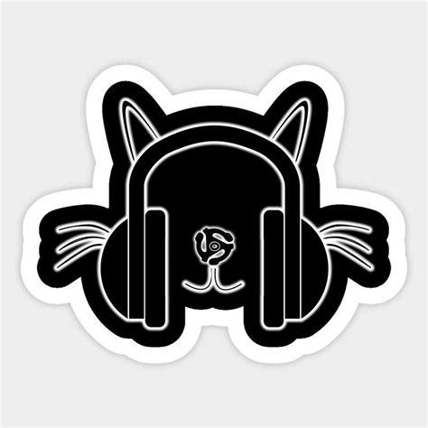 Cat Headphones Logo By Basement Mastermind By Basementmaster In 2024