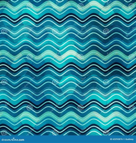 Wave Seamless Texture Stock Vector Illustration Of Background 63293876