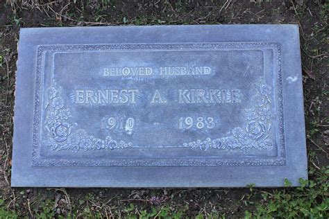 Ernest Alvin Kirkle Find A Grave Memorial