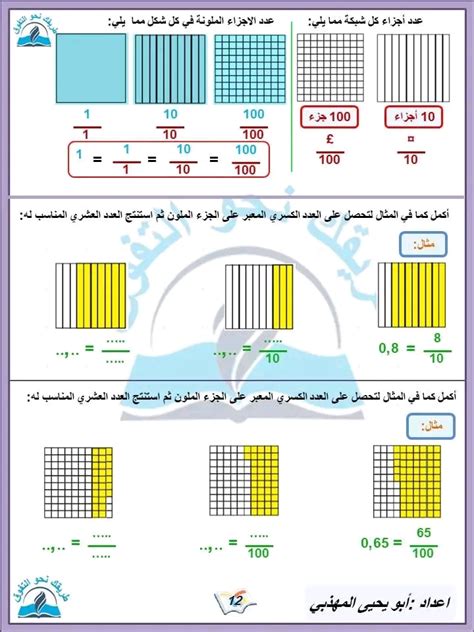 قسم السنة الخامسة ابتدائي رياضيات السنة الخامسة التناسب الطردي الاعداد