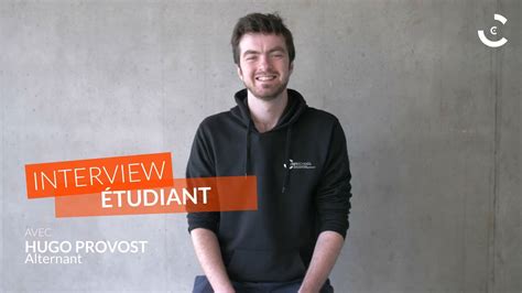 Interview étudiant Hugo Provost YouTube