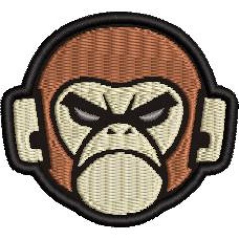 Patch Bordado Macaco 5x6 cm Cód 3468