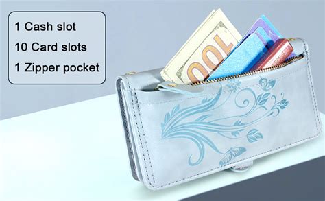 Lacass Crossbody Wallet Case For Galaxy S24 Plus Cards Theft Scan Protection Card