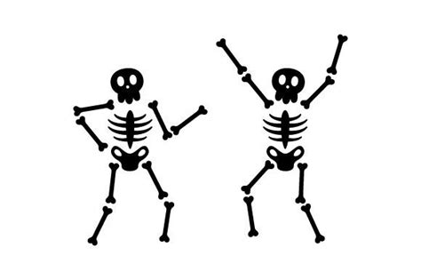 Skeletons Dancing Svg Cut File By Creative Fabrica Crafts Creative