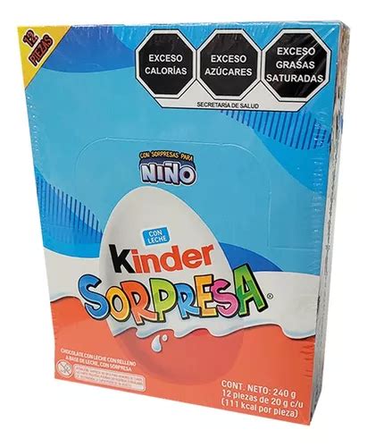 Huevo Kinder Chocolate Sorpresa Paquete Con 12 Piezas Mercadolibre